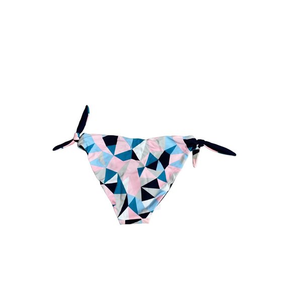 Snapper Rock Swim Bottoms Youth Girls 10 Blue Pink Geometric Bikini Tie Waist - Picture 4 of 4